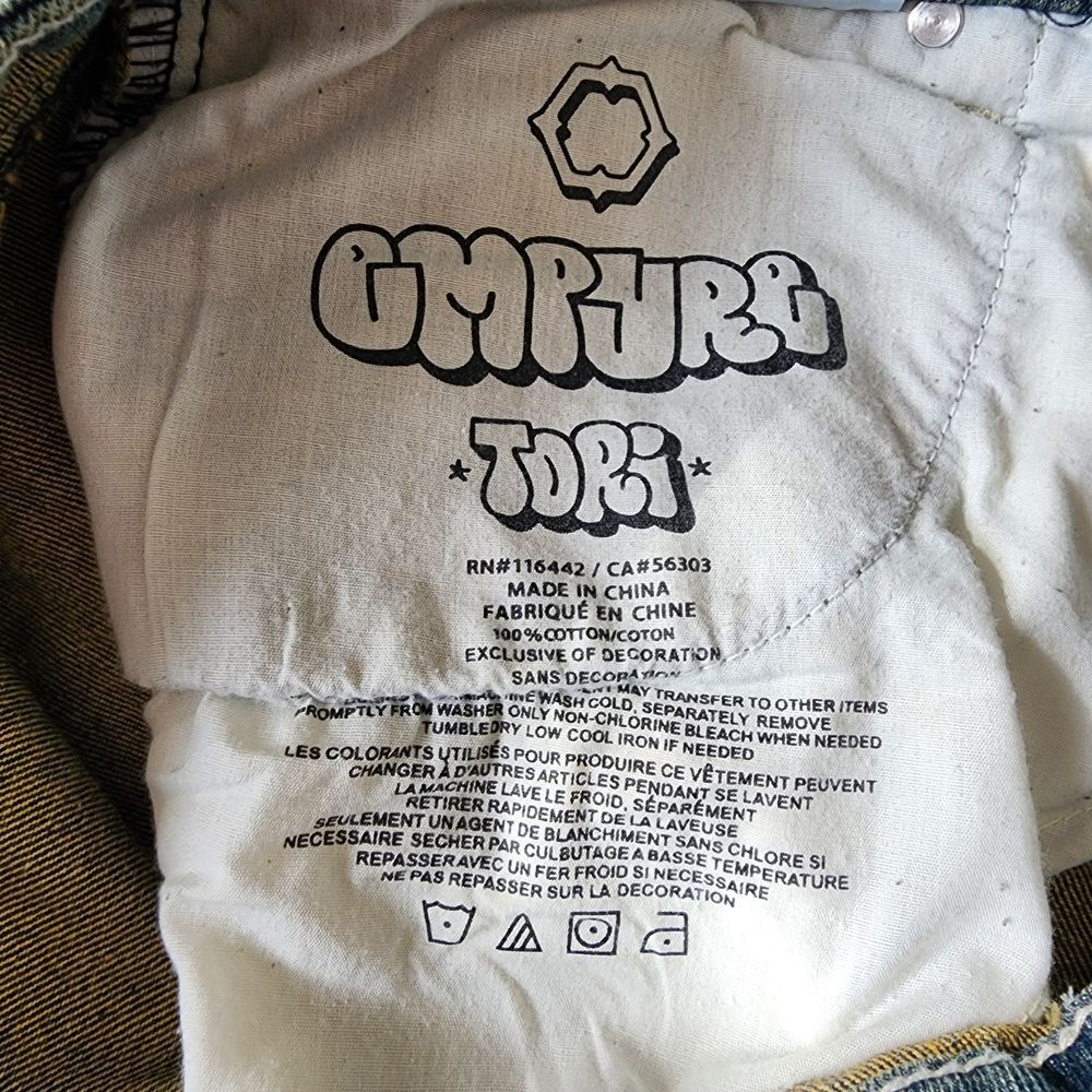 Empyre Tori Jeans Baggy Light wash Skater Punk Grunge‎ womens size 12 - Picture 9 of 13